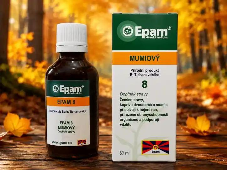 EPAM 8 mumio tinktura — přírodní podpora hojení drobných ran a odřenin